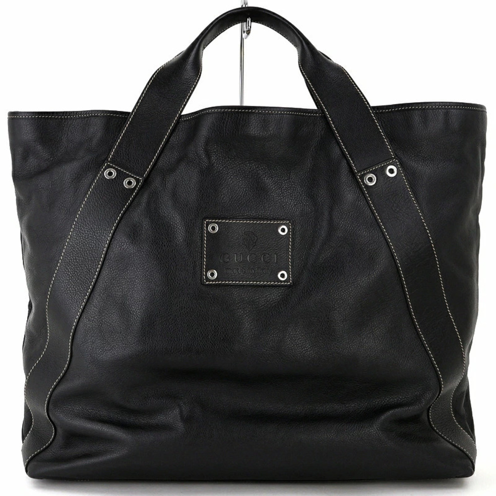 Gucci bag black leather tote One